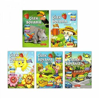 Çilek Boyama 5 Kitap Kolektif