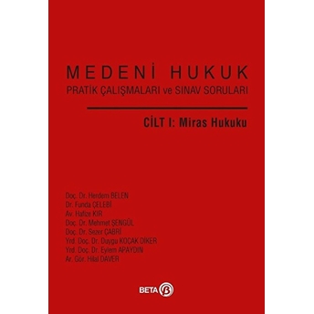 Cilt: 1 Miras Hukuku Funda Çelebi