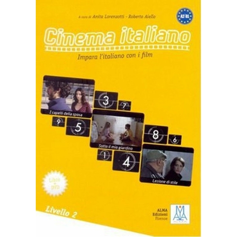 Cinema Italiano 2 (Kitap Dvd) Filmlerle Italyanca-Orta Seviye A2-B1 Impara L’italiano Con I Film Roberto Aiello