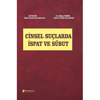 Cinsel Suçlarda Ispat Ve Sübut Ali Yeldan