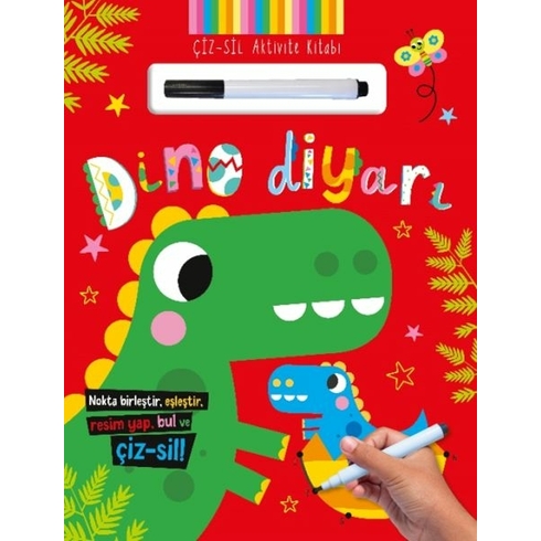 Çiz – Sil Aktivite Kitabı Dino Diyarı Kollektif