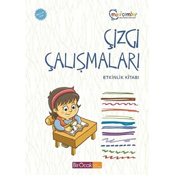 Çizgi Çalışmaları Etkinlik Kitabı - Mavi Çember (48 Ay Ve Üzeri) Fatma Işler