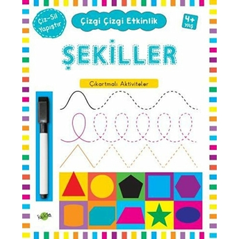 Çizgi Çizgi Etkinlik - Şekiller (4 Yaş) Kolektif