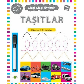 Çizgi Çizgi Etkinlik - Taşıtlar (4 Yaş) Kolektif