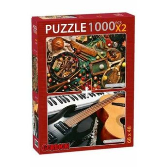 Classic Sports Gear Musical Instruments / 2X1000 Parça Puzzle (40143) Şükrü Çağlayan