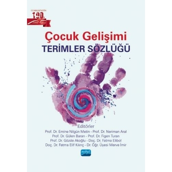 Çocuk Gelişimi Terimler Sözlüğü Nilgün Metin