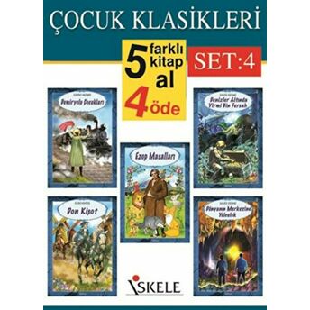 Çocuk Klasikleri Set: 4 (5 Kitap Takım) Kolektif