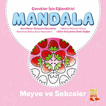 Çocuklar Için Eğlendirici Mandala - Meyve Ve Sebzeler Kolektif