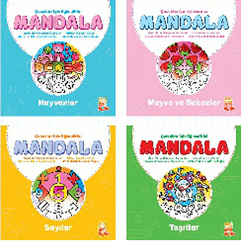 Çocuklar Için Eğlendirici Mandala Set (4 Kitap) Kolektif