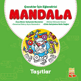 Çocuklar Için Eğlendirici Mandala - Taşıtlar Kolektif