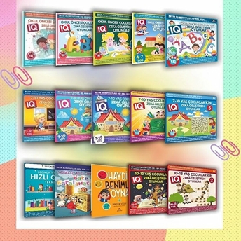 Çocuklar Için Iq Geliştirici Zeka Oyunları Seti (15 Kitap Set)