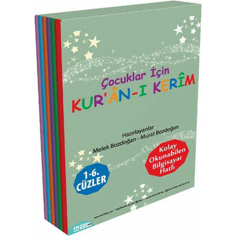 Çocuklar Için Kur’an-I Kerim 1- 6. Cüzler (6 Kitaplık Set) Murat Bozdoğan