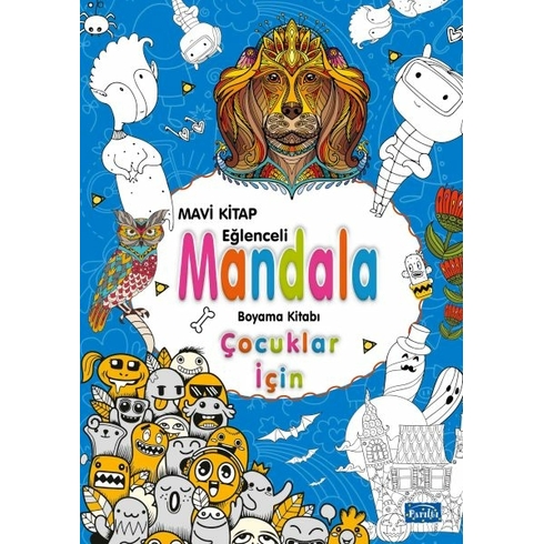 Çocuklar Için Mandala Mavi Alka Graphic