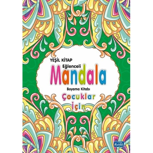 Çocuklar Için Mandala Yeşil Alka Graphic