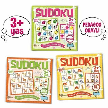 Çocuklar Için Sudoku Seti (3 Yaş) 3 Kitap Takım Kolektıf