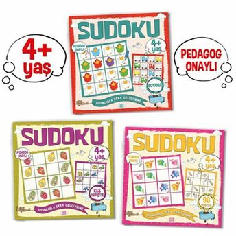 Çocuklar Için Sudoku Seti (4 Yaş) 3 Kitap Takım Kolektıf