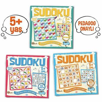 Çocuklar Için Sudoku Seti (5 Yaş) 3 Kitap Takım Kolektıf