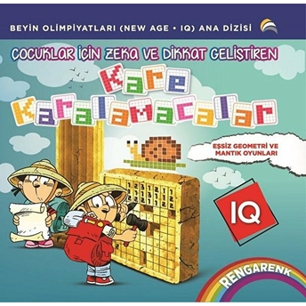 Çocuklar Için Zeka Ve Dikkat Geliştiren Kare Karalamacalar - Bahar Çelik