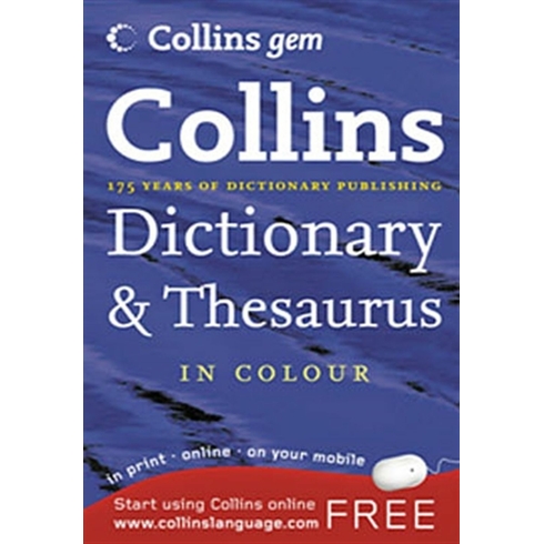 Collins Dictionary And Thesaurus (Gem) Kolektif