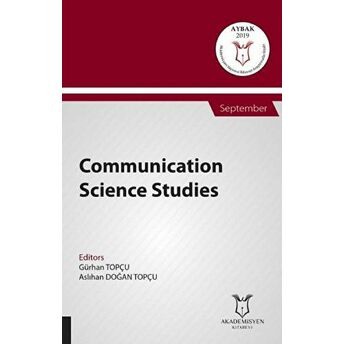 Communication Science Studies (Aybak 2019 Eylül) Gürhan Topçu