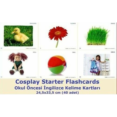 Cosplay Starter Flashcards - Okul Öncesi Ingilizce Kelime Kartları (40 Adet) Michael R. Baylis