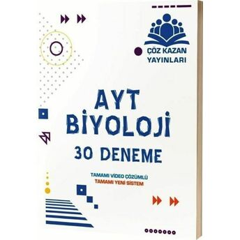 Çöz Kazan Ayt Biyoloji 30 Lu Deneme Sınavı (Yeni) Tarık Feyzioğlu