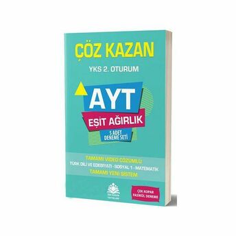 Çöz Kazan Ayt Eşit Ağırlık 5 Li Deneme Sınavı (Yeni) Kolektif