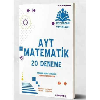 Çöz Kazan Ayt Matematik 20 Li Deneme Sınavı (Yeni) Alparslan Ündar