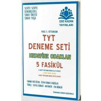 Çöz Kazan Tyt 5'Li Deneme Sınavı (Yeni) Kolektif