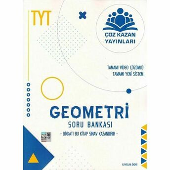 Çöz Kazan Tyt Geometri Yeni Nesil Soru Bankası (Yeni) Kolektif