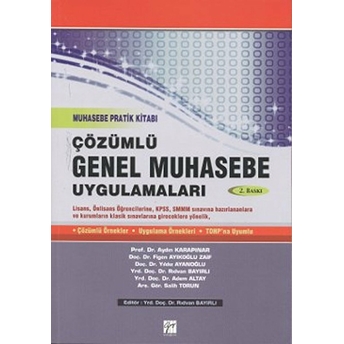 Çözümlü Genel Muhasebe Uygulamaları Adem Altay