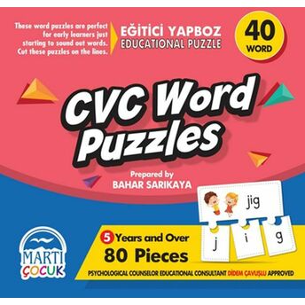 Cvc Word Puzzles - Eğitici Yapboz Kolektif