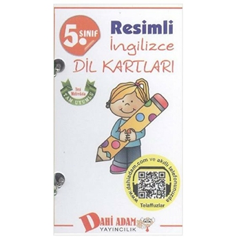 Dahi Adam 5. Sınıf Resimli Ingilizce Dil Kartları Kolektif