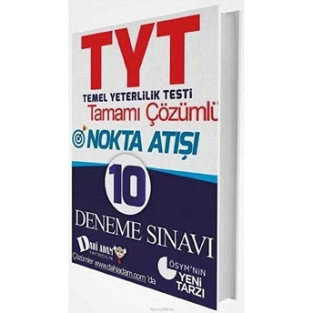 Dahi Adam Tyt Tamamı Çözümlü Nokta Atışı 10 Deneme Sınavı (Yeni) Dahi Adam Komisyon