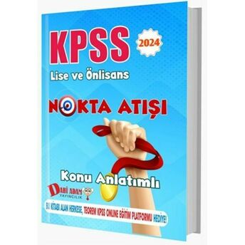 Dahi Adam Yayınları 2024 Kpss Lise Ön Lisans Gygk Nokta Atışı Konu Anlatımlı Komisyon