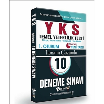 Dahi Adam Yks 1. Oturum Türkçe Temel Matematik Tamamı Çözümlü 10 Deneme Sınavı Kolektif