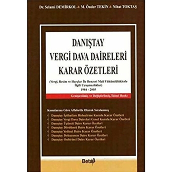 Danıştay Vergi Dava Daireleri Kararlar Özetleri