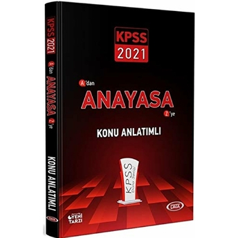 Data 2021 Kpss A'dan Z'ye Anayasa Konu Anlatımlı Kolektıf