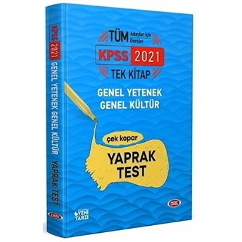 Data 2021 Kpss Genel Yetenek Genel Kültür Çek Kopar Yaprak Test Kolektıf