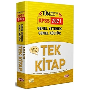 Data 2021 Kpss Genel Yetenek Genel Kültür Özel Tek Kitap Kolektıf