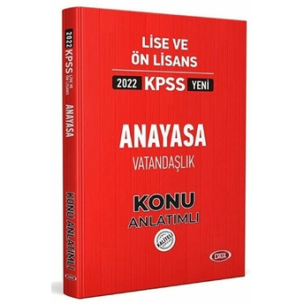 Data 2022 Kpss Lise Ve Ön Lisans Anayasa Vatandaşlık Konu Anlatımlı Kolektif