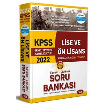 Data 2022 Kpss Lise Ve Ön Lisans Cevaplı - Çözümlü Soru Bankası