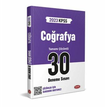 Data 2023 Kpss Coğrafya 30 Deneme Sınavı Karekod Çözümlü Komisyon