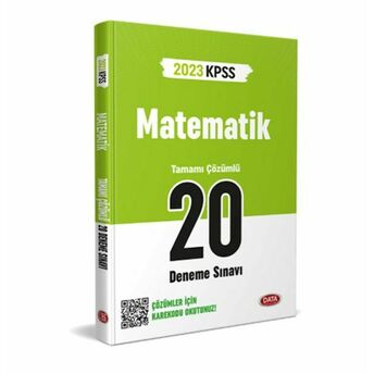 Data 2023 Kpss Matematik 20 Deneme Sınavı Karekod Çözümlü Komisyon