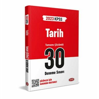 Data 2023 Kpss Tarih 30 Deneme Sınavı Karekod Çözümlü Komisyon