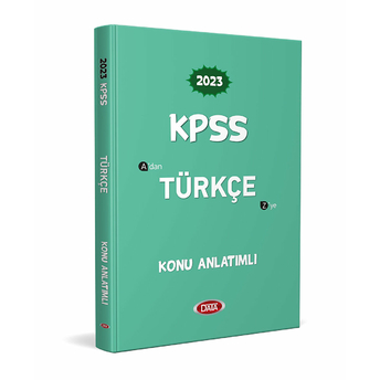 Data 2023 Kpss Türkçe Konu Anlatımlı Komisyon