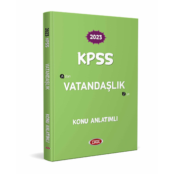 Data 2023 Kpss Vatandaşlık Konu Anlatımlı Komisyon