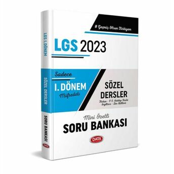 Data 2023 Lgs I. Dönem Sözel Dersler Soru Bankası Komisyon