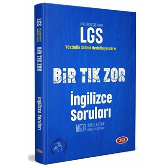 Data 8. Sınıf Lgs Bir Tık Zor Ingilizce Soruları (Yeni) Kolektif