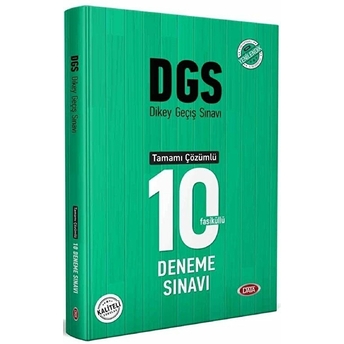 Data Dgs Çözümlü 10 Fasikül Deneme Sınavı Komisyon